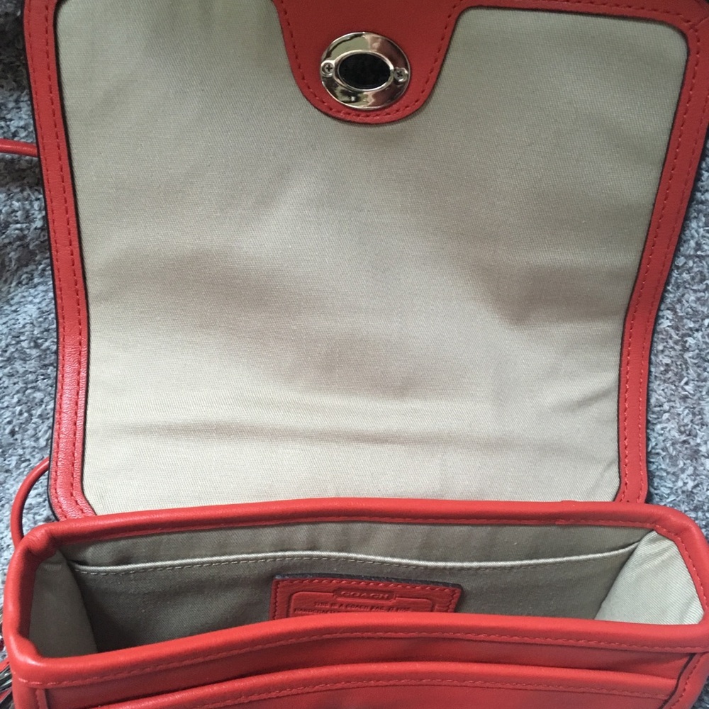 Coach small orange bag - Picture 3 of 4